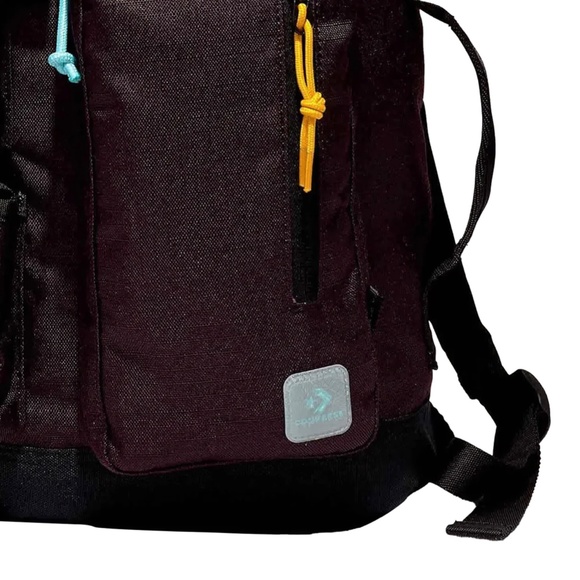 Converse Bags Converse Ripstop Rucksack Black Backpack Mens Bag Laptop Logo Zip 023809a04